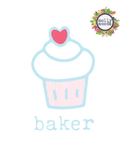 Load image into Gallery viewer, FREEBIE Cupcake Baker 8 x10 Digital Art Printable for Wall Art, Mood Board, Social Media, Personal Use