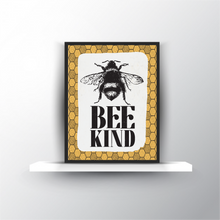 Load image into Gallery viewer, Bee Kind Vintage Bumble Bee Kindness FREEBIE Printable, Wall Art, Digital Download, Kindness Gift