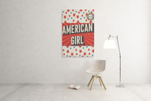 Load image into Gallery viewer, American Girl Printable Wall Art Digital Download  for Patriotic Vibe, 4th of July