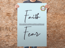 Load image into Gallery viewer, Faith Over Fear 8.5 x 11 Printable Wall Art Digital Download FREEBIE