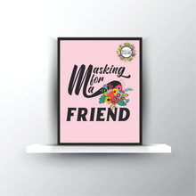 Load image into Gallery viewer, Masking for A Friend Floral Bouquet Printable Digital Download Wall Art