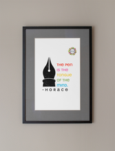 Load image into Gallery viewer, Horace Pen Quote Digital Download Printable File for Writers, Journalists