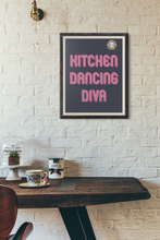 Load image into Gallery viewer, Kitchen Dancing Diva 8.5x11 FREEBIE Digital Download, Printable Wall Art, Kitchen Decor