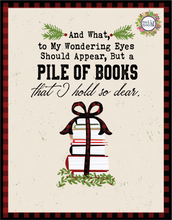 Load image into Gallery viewer, Pile of Christmas Books Holiday FREEBIE Printable Digital Download