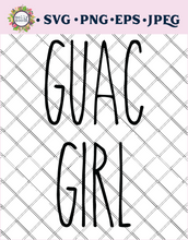 Load image into Gallery viewer, Guac Girl SVG Digital Download File for Cricut Crafting