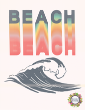 Load image into Gallery viewer, Retro Beach FREEBIE Wall Art Poster Digital Download Printable