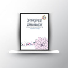 Load image into Gallery viewer, Samuel Taylor Coleridge Happiness Quote Printable Digital Download Wall Art Home Decor