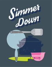 Load image into Gallery viewer, Simmer Down Cooking Utensils Digital Download Wall Art Printable for Cooks