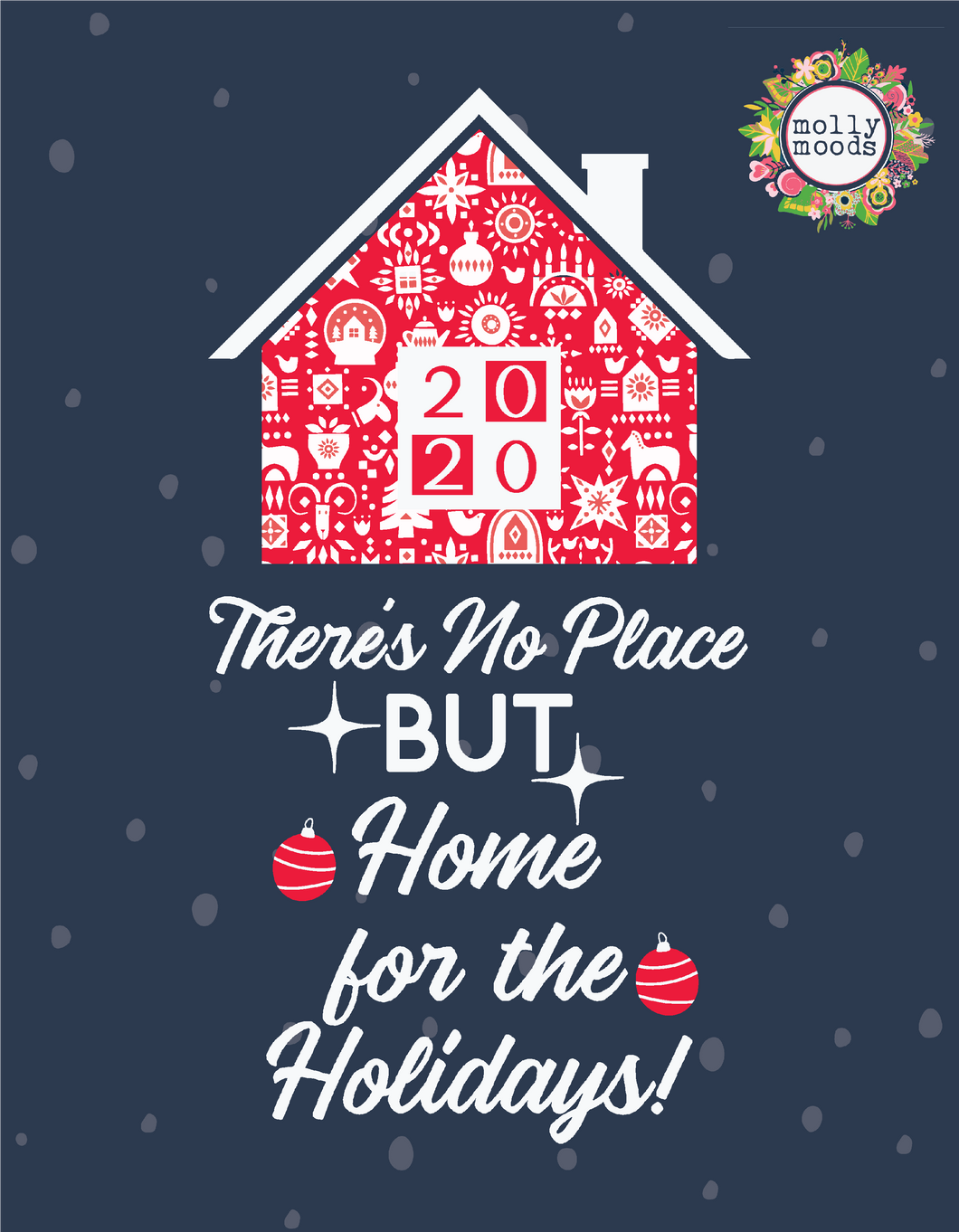 There's No Place BUT Home for the Holidays Printable Digital Download