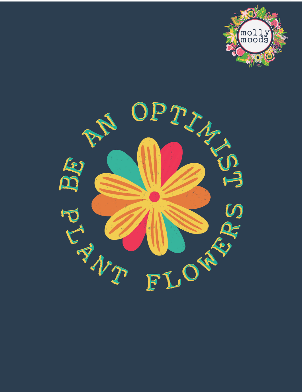 Be An Optimist: Plant Flowers Printable Wall Art FREEBIE Download