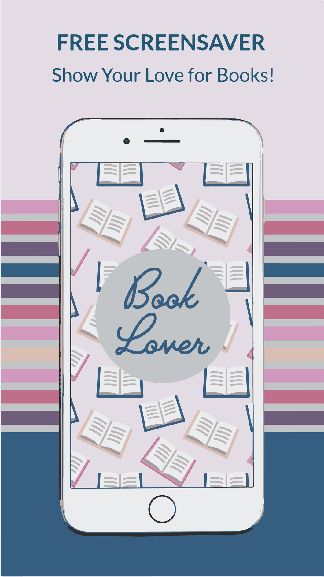 Book Lovers FREE Digital Download Mobile and Desktop Screensaver