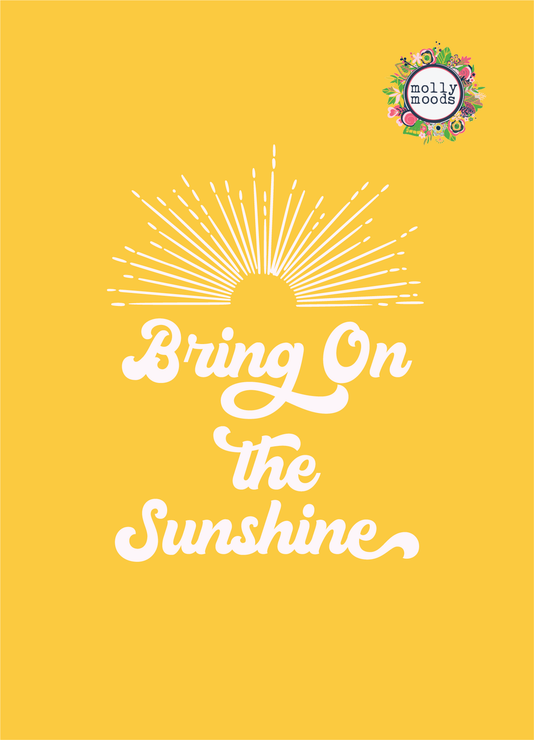 Bring On the Sunshine Printable Wall Art Digital Download Cheery Home Decor