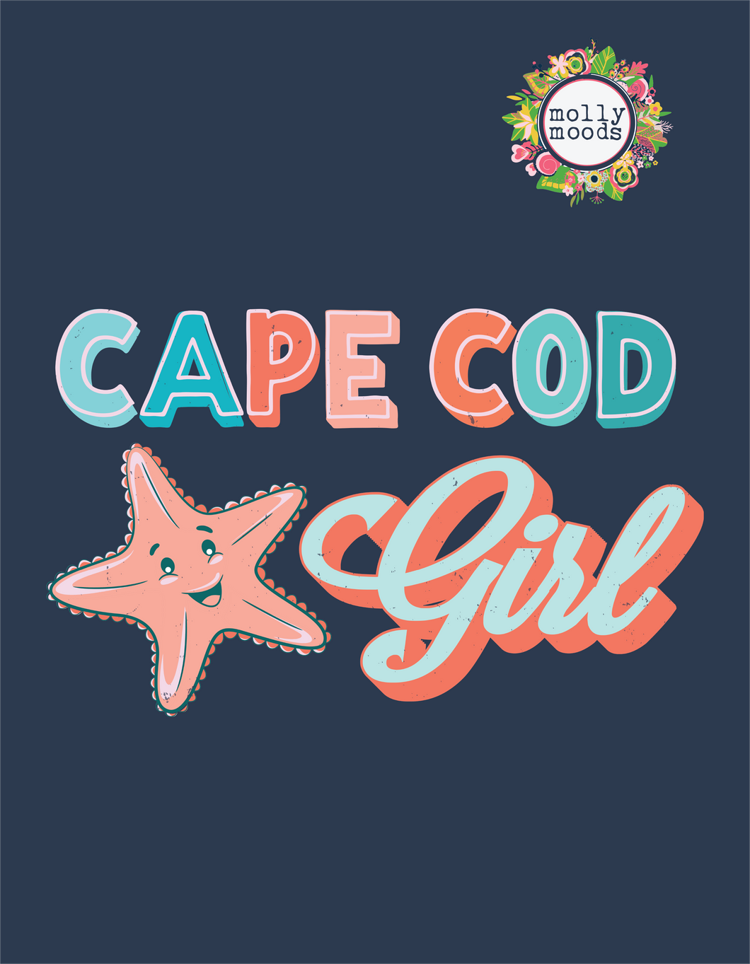 Cape Cod Girl Printable Wall Art Digital Download