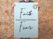 Load image into Gallery viewer, Faith Over Fear 8.5 x 11 Printable Wall Art Digital Download FREEBIE
