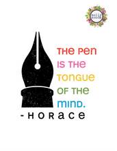 Load image into Gallery viewer, Horace Pen Quote Digital Download Printable File for Writers, Journalists
