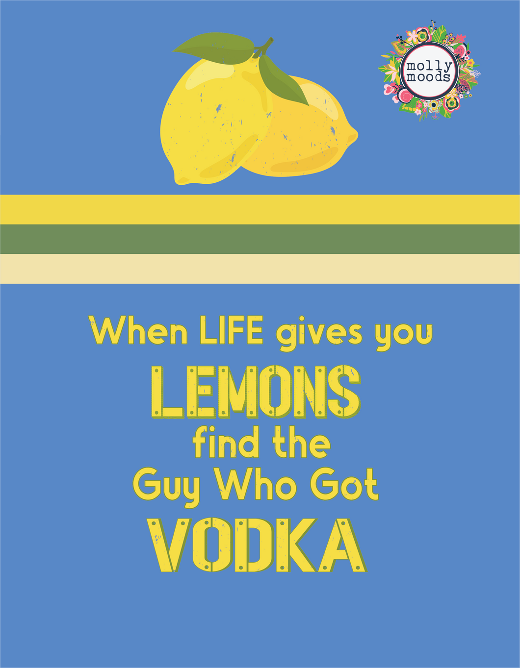 When Life Gives You Lemons Printable Wall Art Digital Download