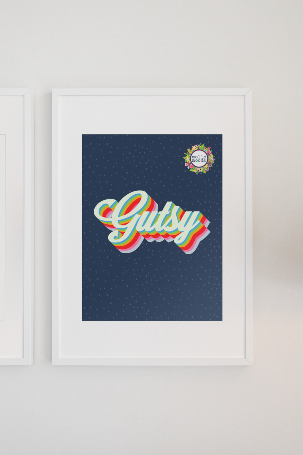 Gutsy Printable Wall Art Digital Download Trendy Text Design