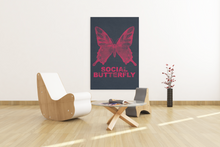 Load image into Gallery viewer, Social Butterfly Printable Wall Art Digital Download
