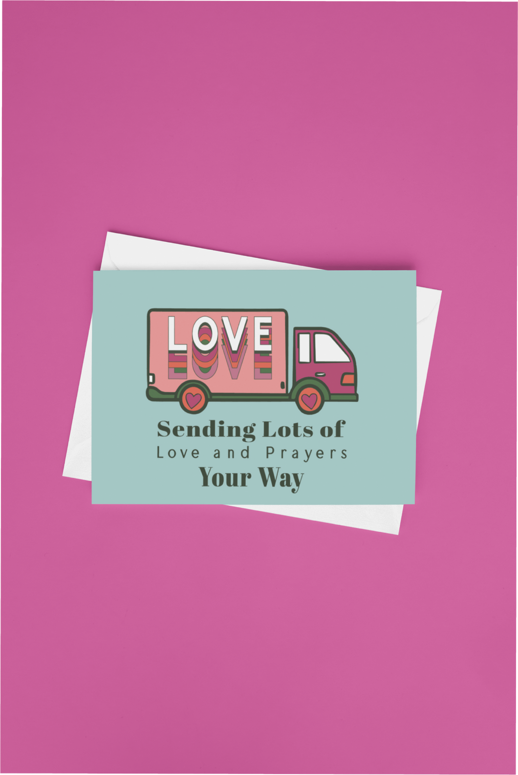 Sending Love and Prayers FREE Printable Encouragement Sympathy Greeting Card Digital Download