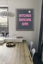 Load image into Gallery viewer, Kitchen Dancing Diva 8.5x11 FREEBIE Digital Download, Printable Wall Art, Kitchen Decor
