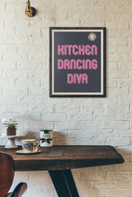 Load image into Gallery viewer, Kitchen Dancing Diva 8.5x11 FREEBIE Digital Download, Printable Wall Art, Kitchen Decor
