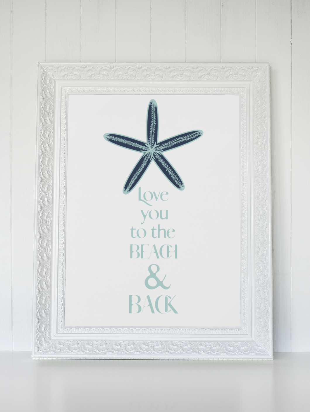 Love You to the Beach and Back Whimsical Starfish