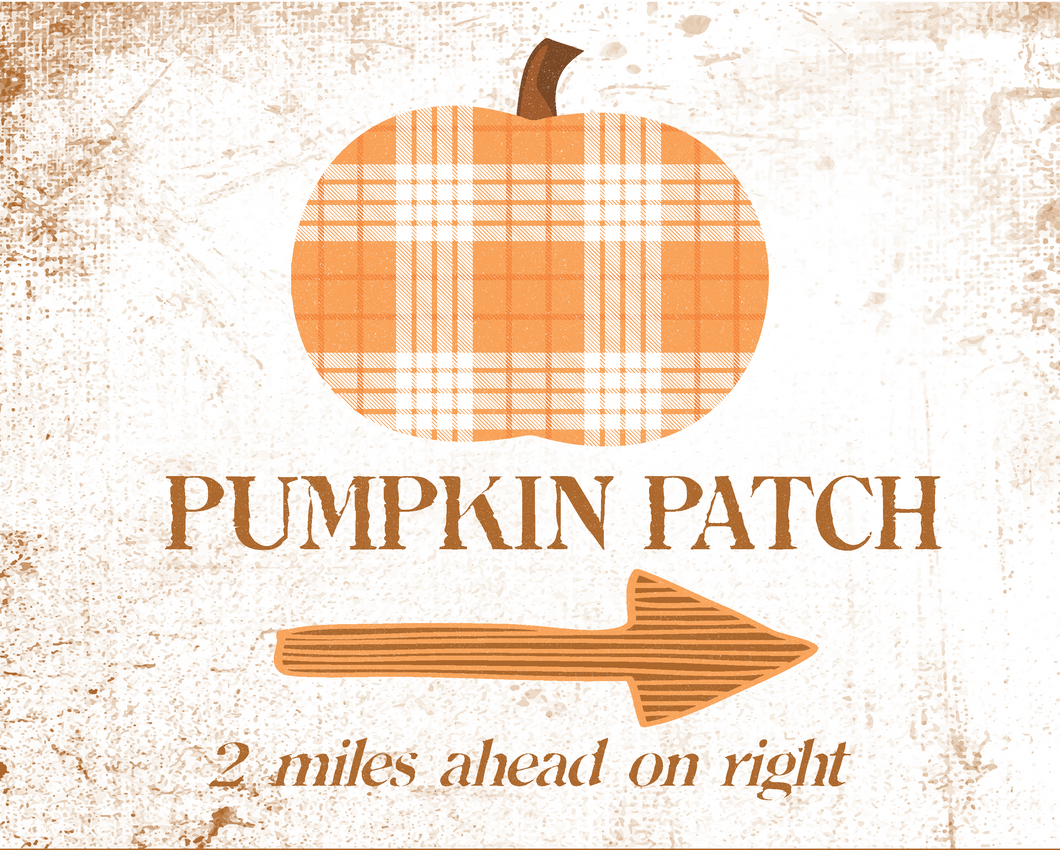 FREEBIE Plaid Pumpkin Patch Sign for Wall Art, Mood Board, Dorm Room, Fall Decorating