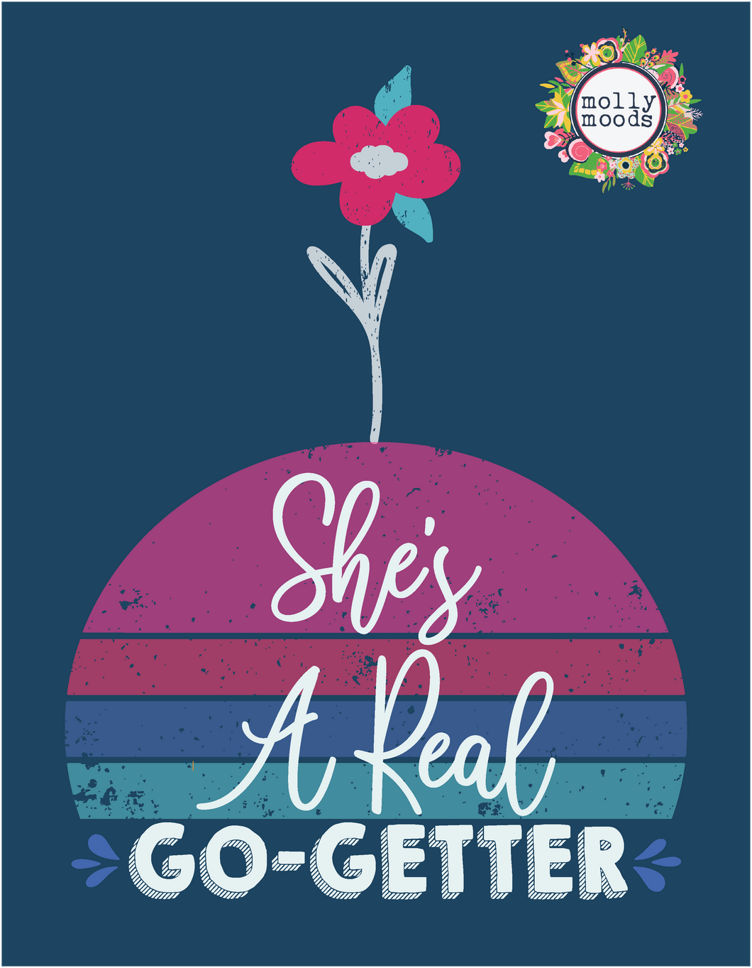 She's A Real Go Getter FREEBIE Printable Digital Download for Entrepreneurs