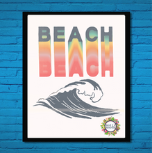 Load image into Gallery viewer, Retro Beach FREEBIE Wall Art Poster Digital Download Printable
