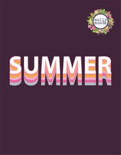 Load image into Gallery viewer, Summer in Bold Lettering Printable Wall Art Digital Download
