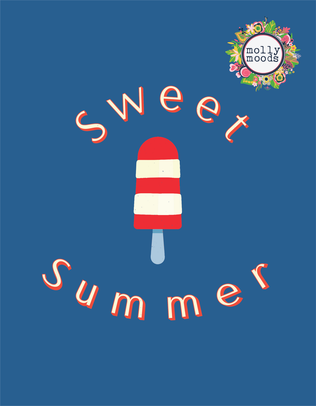 Sweet Summer Popsicle Printable Wall Art Digital Download