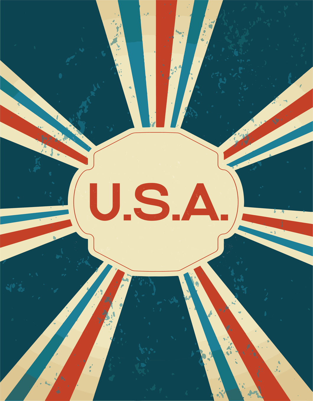 U.S.A. FREE Printable 8.5x11 Poster