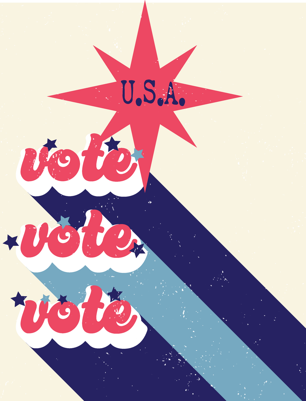 VOTE, VOTE, VOTE Printable Freebie, Digital Download, Encourage Voting, Presidential Election